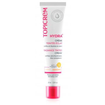Topicrem Hydra+ Crema Iluminadora Color Claro Spf50 40ml