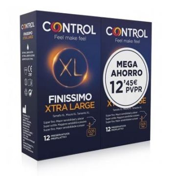Control Preservativo Finissimo XL Duplo 2x12 Uds