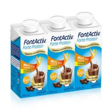 Fontactiv Forte Protein Batido Sabor Chocolate 3x200ml