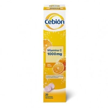 Cebion Vitamina C 1000mg 20 Sabor Naranja Comp Efervescentes