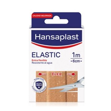 Hansaplast Elastic Aposito Extra Flexible Transpirable 1mx6cm