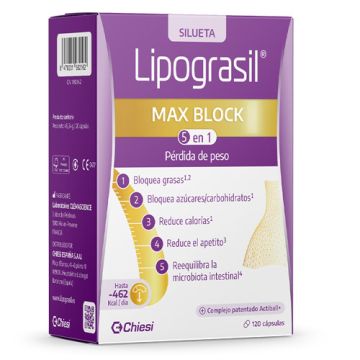 Lipograsil Max Block 5 en 1 120 Capsulas