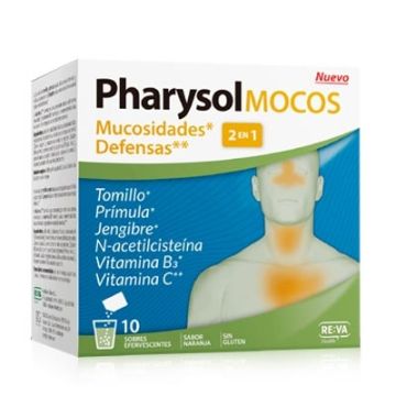Pharysol Mocos 2en1 Mucosidades y Defensas 10 Sobres