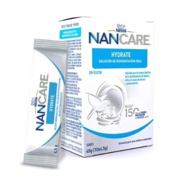Nestle Nancare Hydrate Solucion de Rehidratacion Oral 10 Sobres