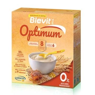 Blevit Plus Optimum 8 Cereales con Miel 6m+ 400gr