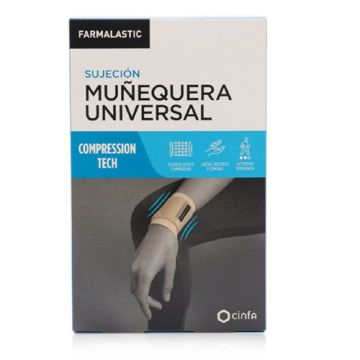 Farmalastic Innova Muñequera Velcro Beige T-1 P/M 12-17CM