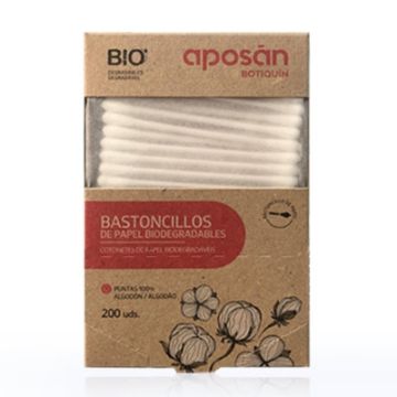 Aposan Botiquin Bastoncillos de Papel Biodegradables 200 Uds