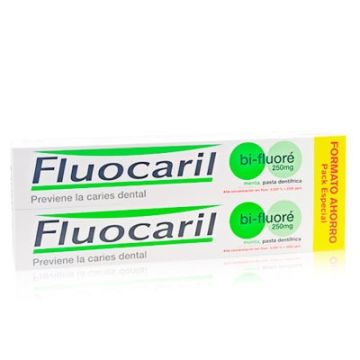Fluocaril Bi-Fluore 250mg Pasta Dental Sabor Menta Duplo 2x125ml