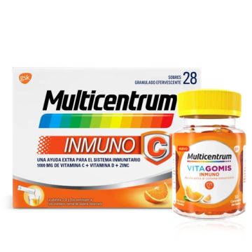 Multicentrum Inmuno C Sabor Naranja Natural 28 Sobres