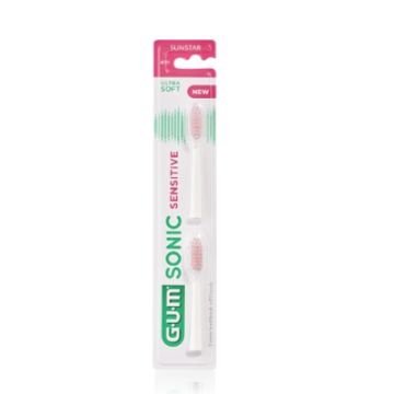 Gum Sonic Sensitive Recambio Cepillo Dental Ultrasuave 2Uds