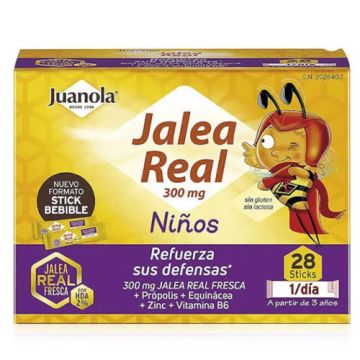 Juanola Jalea Real Niños Vitalidad y Defensas 28 Sticks