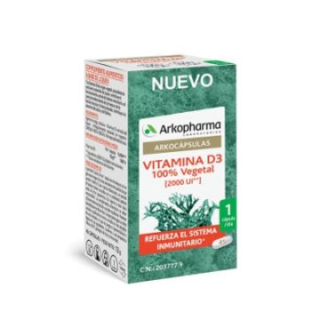 Arkocapsulas Vitamina D3 Vegetal Bio 45 Capsulas