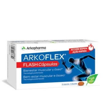 Arkoflex Flash Bienestar Muscular y Oseo 10 Capsulas