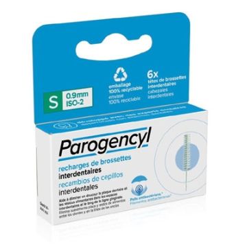 Parogencyl Recambios Cepillo Interdental Tamaño S 0,9mm 6 Uds