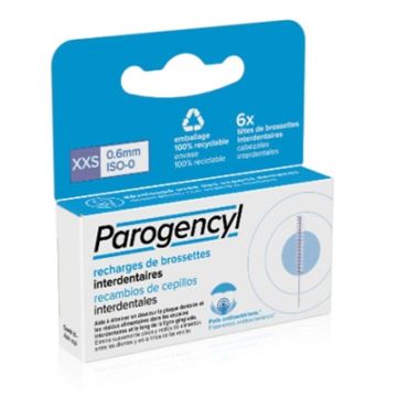 Parogencyl Recambios Cepillo Interdental Tamaño XXS 0,6mm 6 Uds