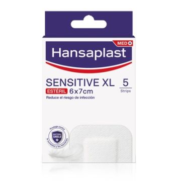 Hansaplast Sensitive XL Aposito Esteril 6cmx7cm 5 Uds