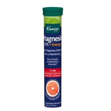 Kneipp Magnesio 375 +Energy Sabor Naranja 15 Comp Efervescentes