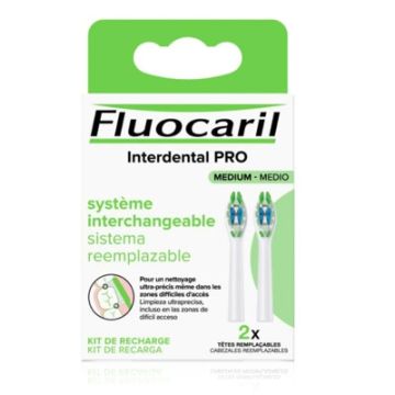 Fluocaril Interdental Pro Recambio Cepillo Medio 2 Uds