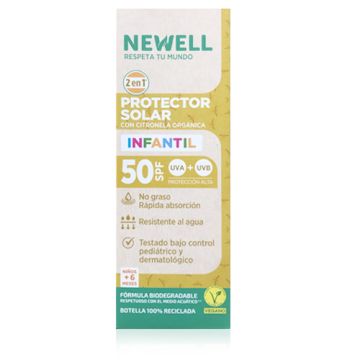Newell Protector Solar 2en1 Infantil con Citronela Spf50 100ml