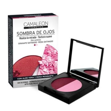 Camaleon Sombra de Ojos Duo Granate-Rosa 2x2,3g