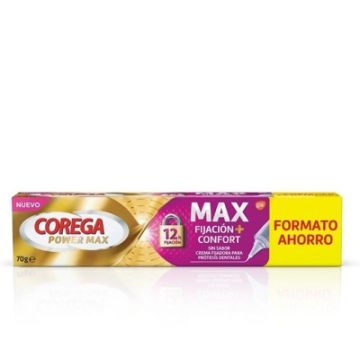 Corega Power Max Crema Protesis Fijacion + Confort 70g
