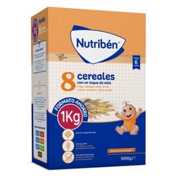 Nutriben 8 Cereales con un Toque de Miel 6m+ 1kg