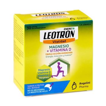 Angelini Leotron Vitalidad Magnesio y Vitamina D 30 Sobres