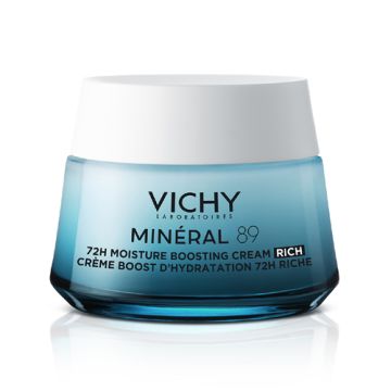 Vichy Mineral 89 Crema Rica Boost Hidratacion 72h 50ml