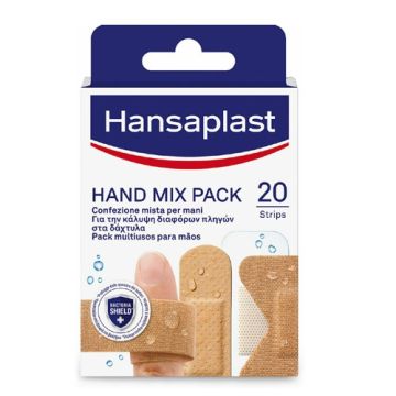 Hansaplast Hand Mix Pack Apositos Tamaños Surtidos 20 Uds