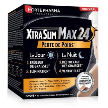Forte Pharma Xtraslim Max 24 30 Comp Dia +30 Comp Noche