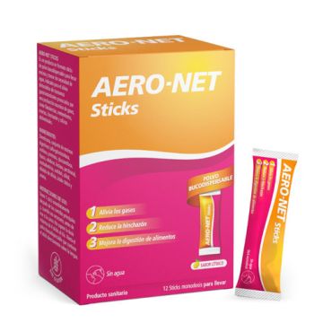 Aero-Net Sticks Sabor Citrico 12 Uds