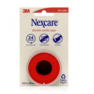 Nexcare Esparadrapo Tela Flexible Color Piel 4,2m x 25mm