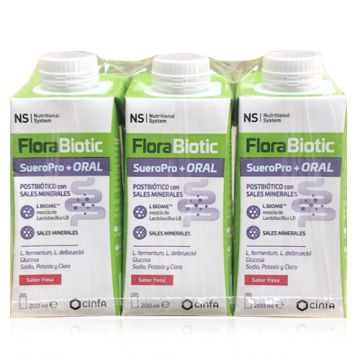 Nutritional System Florabiotic Suero Pro + Oral 200ml x 3Uds