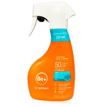 Be+ Skin Protect Ultra Fluido Facial y Corporal Spf50+ 250ml