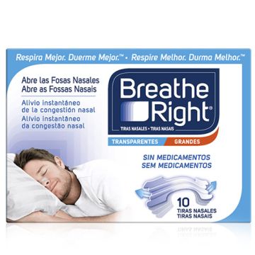 Breathe Right Tira Nasal Transparente Grande 10 Uds