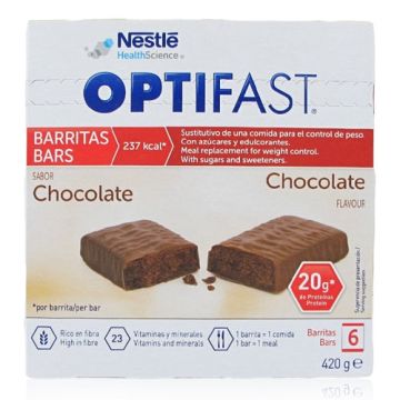 Optifast Barritas Chocolate 6 Uds