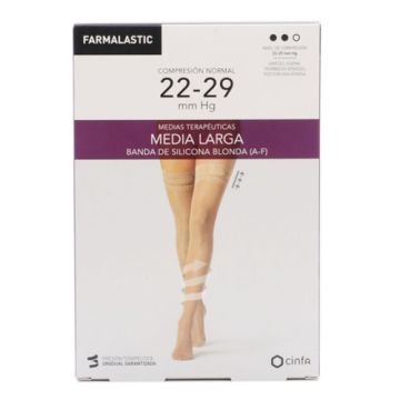Farmalastic Media Larga Blonda A-F Beige Comp Normal 22-29mm