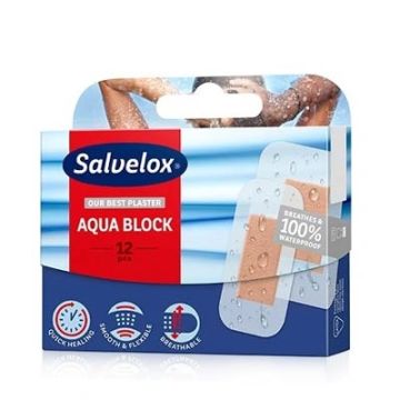 Salvelox Tira Adhesiva Cura Rapid Aqua Block 2 Tamaños
