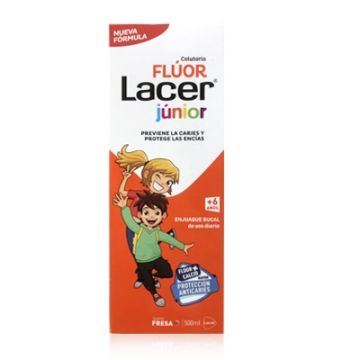 Lacer Junior Colutorio Fluor Sabor Fresa 500ml