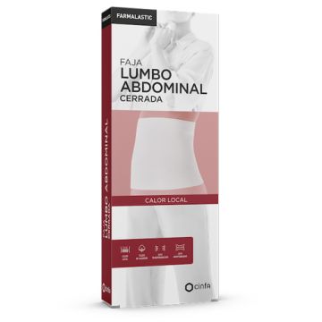 Farmalastic Faja Lumbo Abdominal Cerrada Blanca T/EP