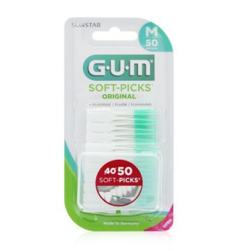 Gum Soft Picks Cepillo Interdental Filamentos Goma 50 Uds