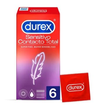 Durex Preservativo Contacto Total Fino 6Uds