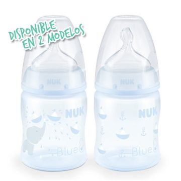 Nuk First Choice+ Baby Rose Blue Biberon Latex T1 0-6m 150ml
