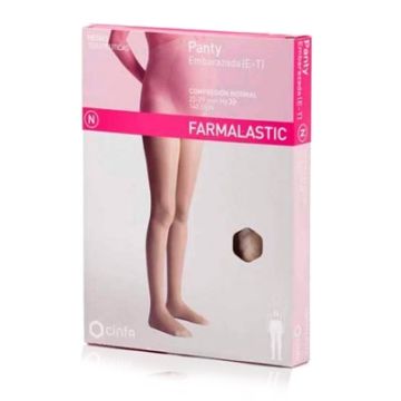 Farmalastic Panty comp normal 140 den premama beige t- med