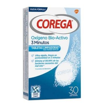 Corega Oxigeno Bio-Activo 30 Tabletas