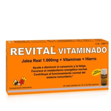 Revital Jalea real+vitaminas 20 viales