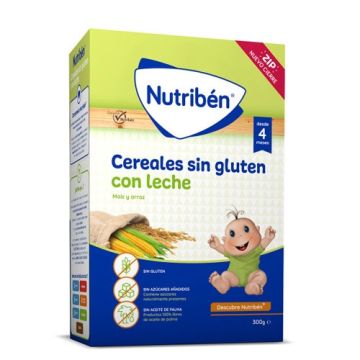 Nutriben Cereales sin Gluten con Leche 300g