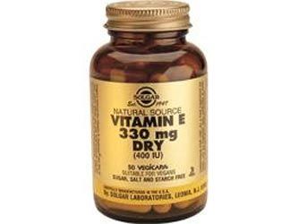 Solgar Vitamina e seca 400 ui (268 mg) 50 cápsulas vegetales