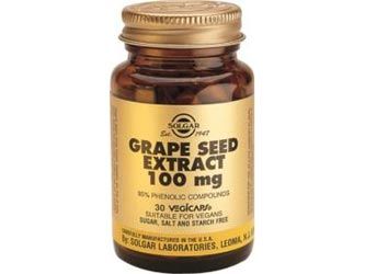 Solgar Extracto de semilla de uva 100 mg. 30 cap. vegetales