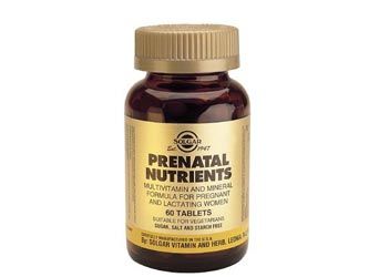 Solgar Nutrientes prenatales. 60 comprimidos